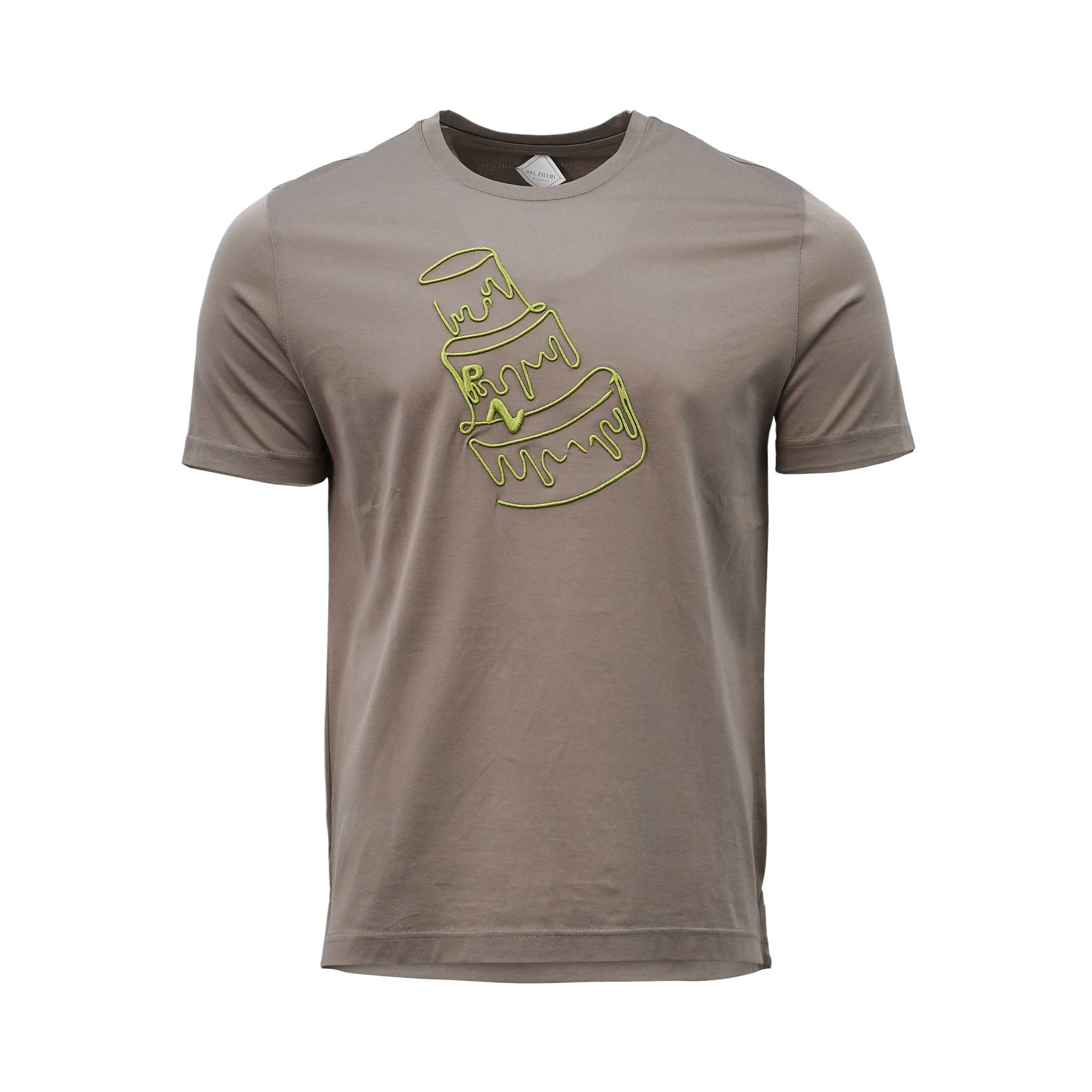 Pal Zileri Men's Dark Brown T-Shirt with Cake Graphic | All Clothing | GCC | Men | Mens | Tops & T-Shirts Pal Zileri Men's Dark Brown T-Shirt with Cake Graphic | All Clothing | GCC | Men | Mens | Tops & T-Shirts