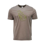 Pal Zileri Men's Dark Brown T-Shirt with Cake Graphic