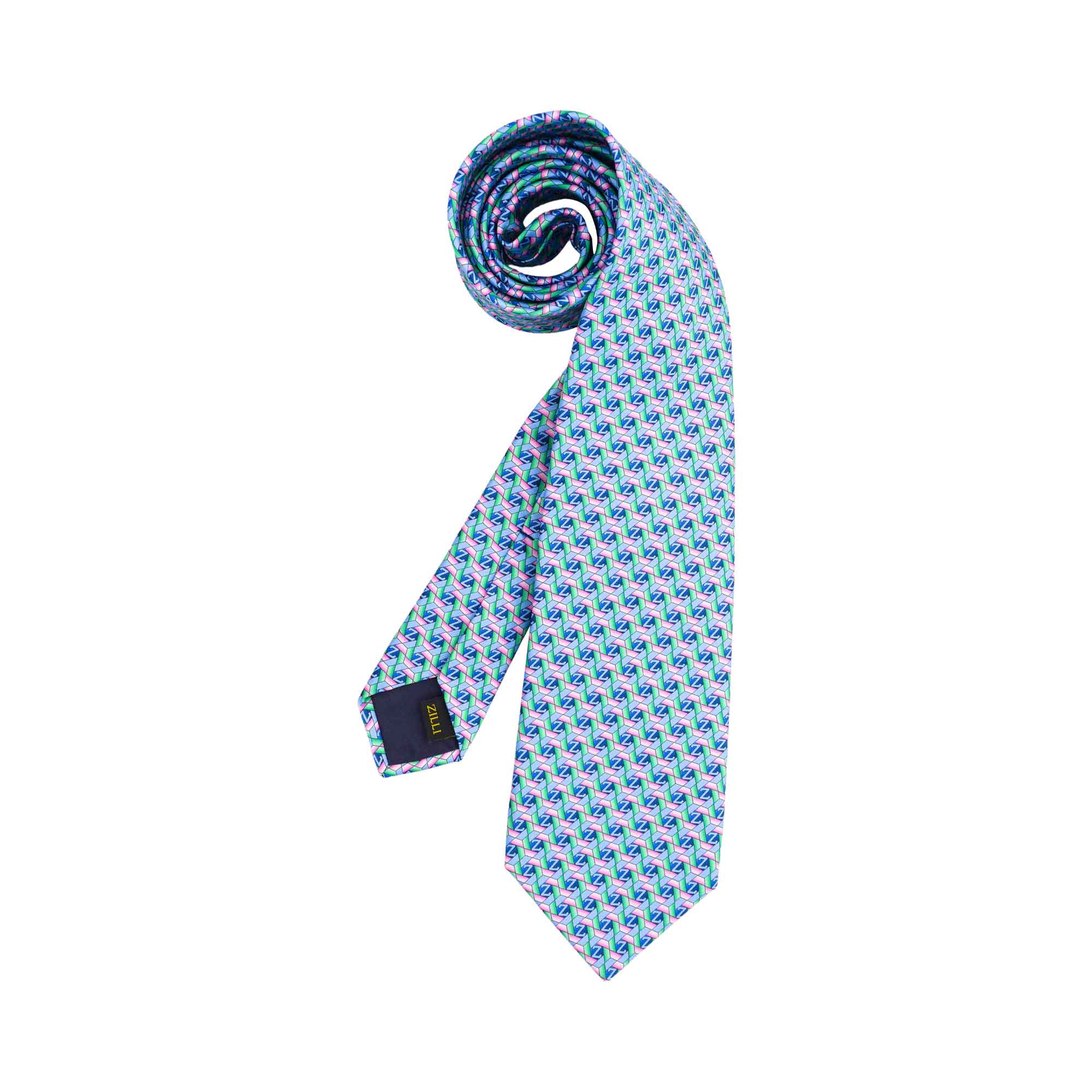 Zilli Men's Blue Tie | Accessories | All Accessories | All Clothing | Father's day | GCC | Men | Mens | Mens Fashion | Mf Accessories | Ties
