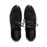 Zilli Men's Knit and Leather Sneaker