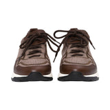 Zilli Men's Knit and Leather Sneaker