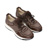 Zilli Men's Knit and Leather Sneaker