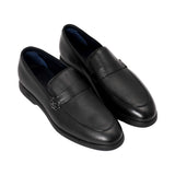 Zilli Men's Black Leather Penny Loafer