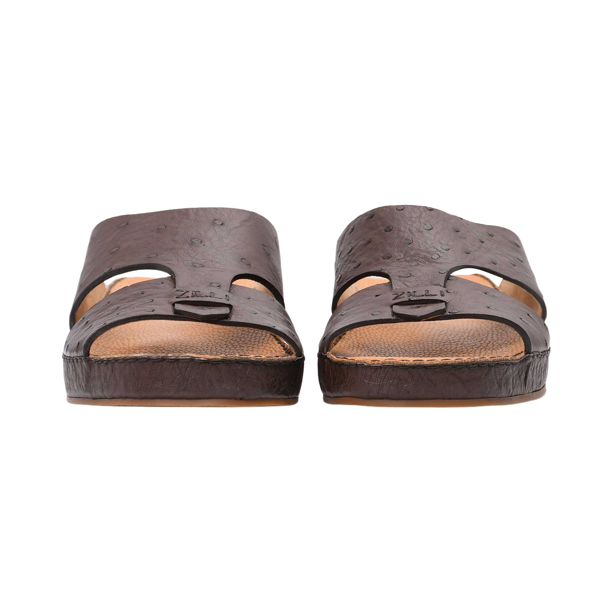 Zilli Men's Dark Brown Leather Sandal | All Shoes | GCC | Men | Mens | Mens Fashion | Traditional Footwear Zilli Men's Dark Brown Leather Sandal | All Shoes | GCC | Men | Mens | Mens Fashion | Traditional Footwear