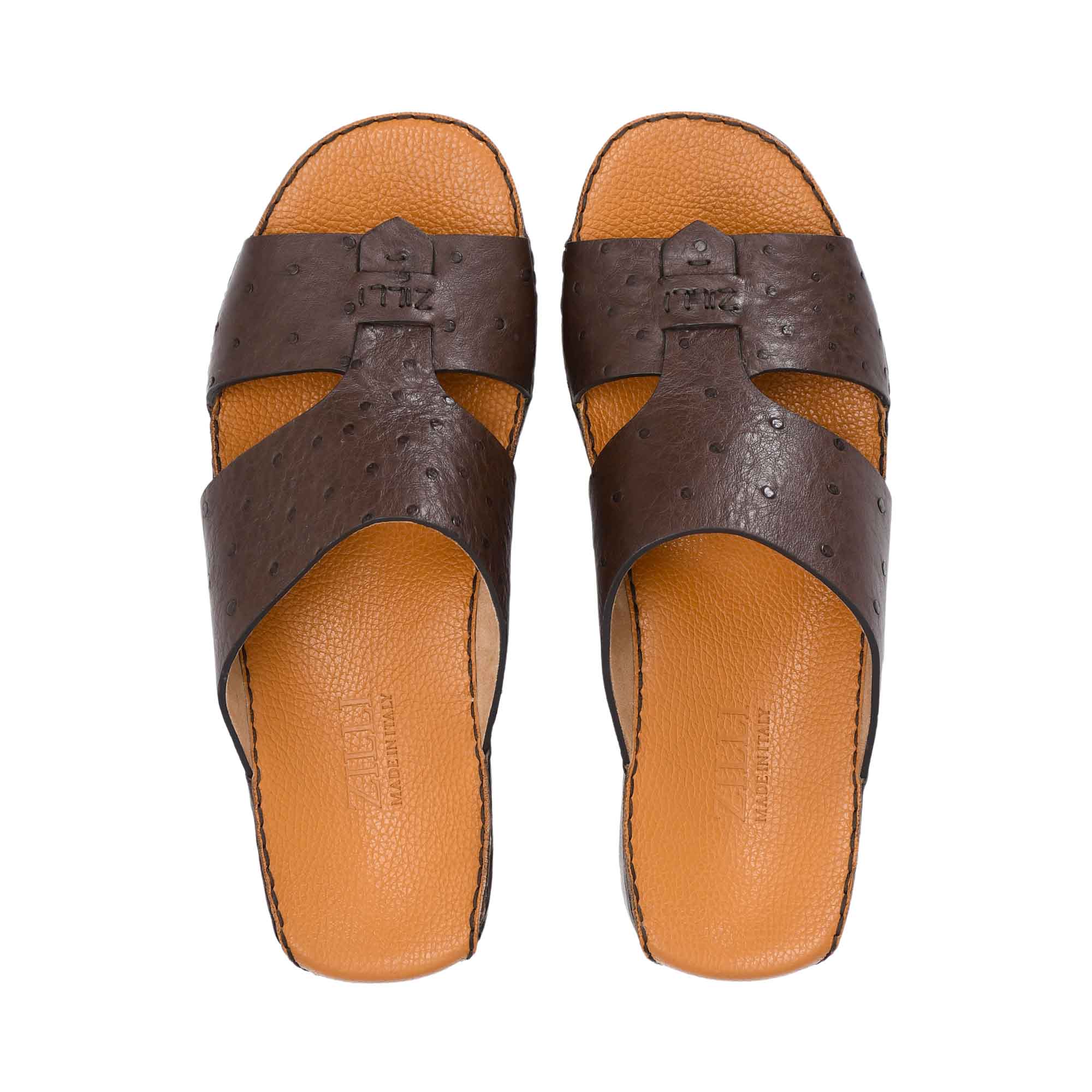 Zilli Men's Dark Brown Leather Sandal | All Shoes | GCC | Men | Mens | Mens Fashion | Traditional Footwear Zilli Men's Dark Brown Leather Sandal | All Shoes | GCC | Men | Mens | Mens Fashion | Traditional Footwear