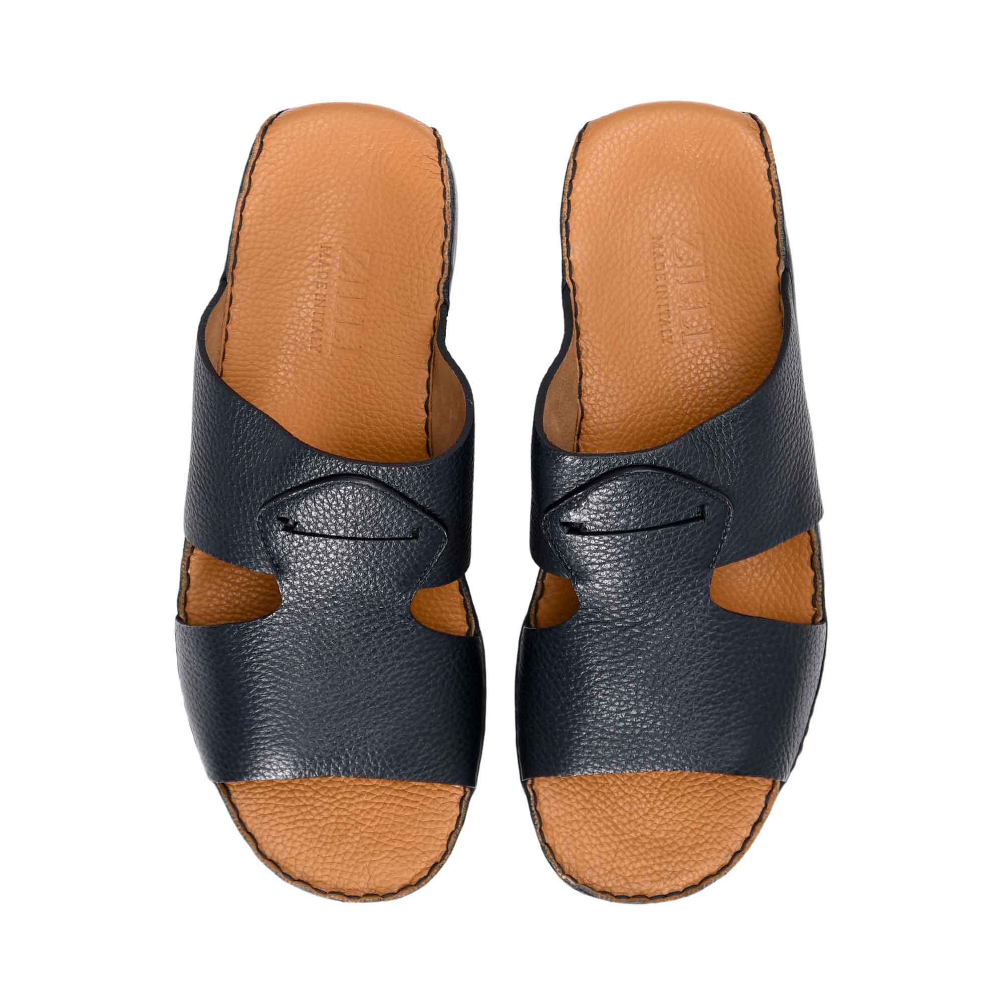 Zilli Men's Dark Navy Leather Sandal | All Shoes | GCC | Men | Mens | Mens Fashion | Traditional Footwear Zilli Men's Dark Navy Leather Sandal | All Shoes | GCC | Men | Mens | Mens Fashion | Traditional Footwear