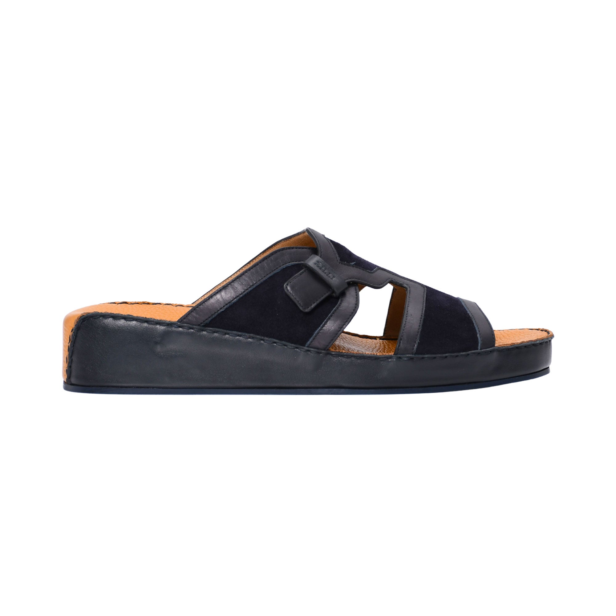 Zilli Men's Dark Navy Leather Sandal | All Shoes | GCC | Men | Mens | Mens Fashion | Traditional Footwear Zilli Men's Dark Navy Leather Sandal | All Shoes | GCC | Men | Mens | Mens Fashion | Traditional Footwear