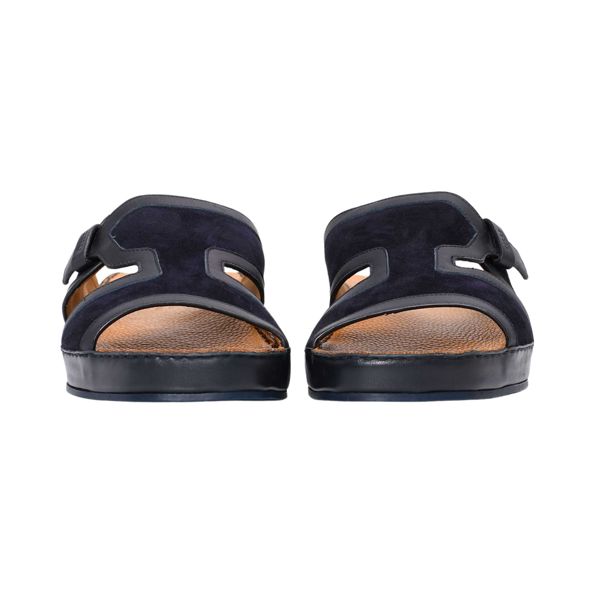 Zilli Men's Dark Navy Leather Sandal | All Shoes | GCC | Men | Mens | Mens Fashion | Traditional Footwear Zilli Men's Dark Navy Leather Sandal | All Shoes | GCC | Men | Mens | Mens Fashion | Traditional Footwear