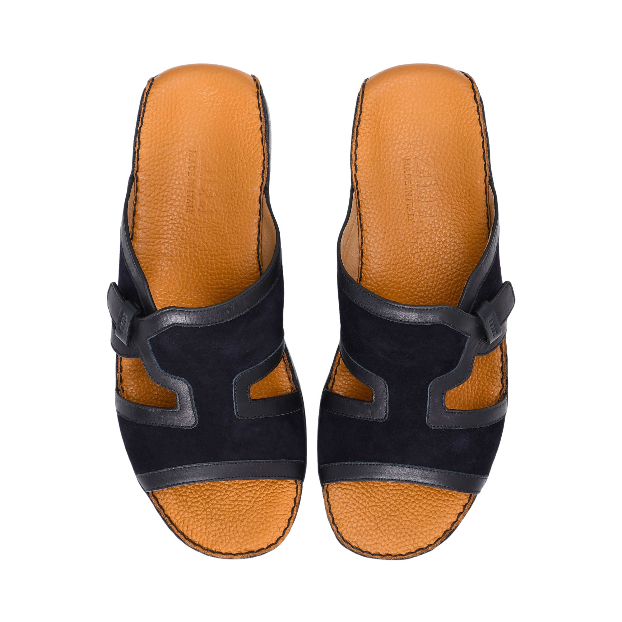 Zilli Men's Dark Navy Leather Sandal | All Shoes | GCC | Men | Mens | Mens Fashion | Traditional Footwear Zilli Men's Dark Navy Leather Sandal | All Shoes | GCC | Men | Mens | Mens Fashion | Traditional Footwear