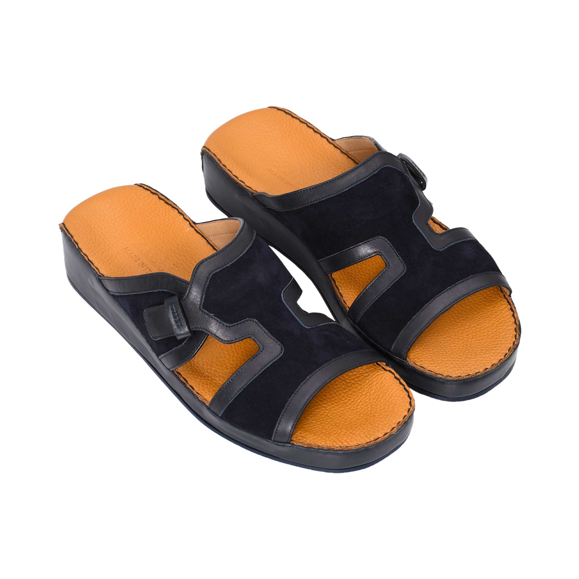 Zilli Men's Dark Navy Leather Sandal | All Shoes | GCC | Men | Mens | Mens Fashion | Traditional Footwear Zilli Men's Dark Navy Leather Sandal | All Shoes | GCC | Men | Mens | Mens Fashion | Traditional Footwear