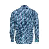 Zilli Men's Green & Blue Polo Shirt