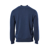 Zilli Men's Knitwear with brown leather zip