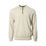 Zilli Men's Knitwear with brown leather zip