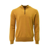 Zilli Men's Knitwear with brown leather zip