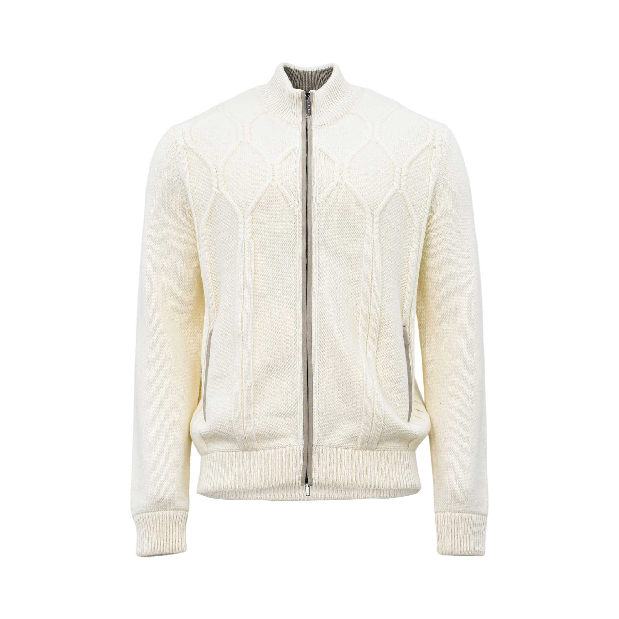 Zilli Men's White Full-Zip Sweater | All Clothing | GCC | Men | Mens | Mens Fashion | Sweaters and Cardigans Zilli Men's White Full-Zip Sweater | All Clothing | GCC | Men | Mens | Mens Fashion | Sweaters and Cardigans