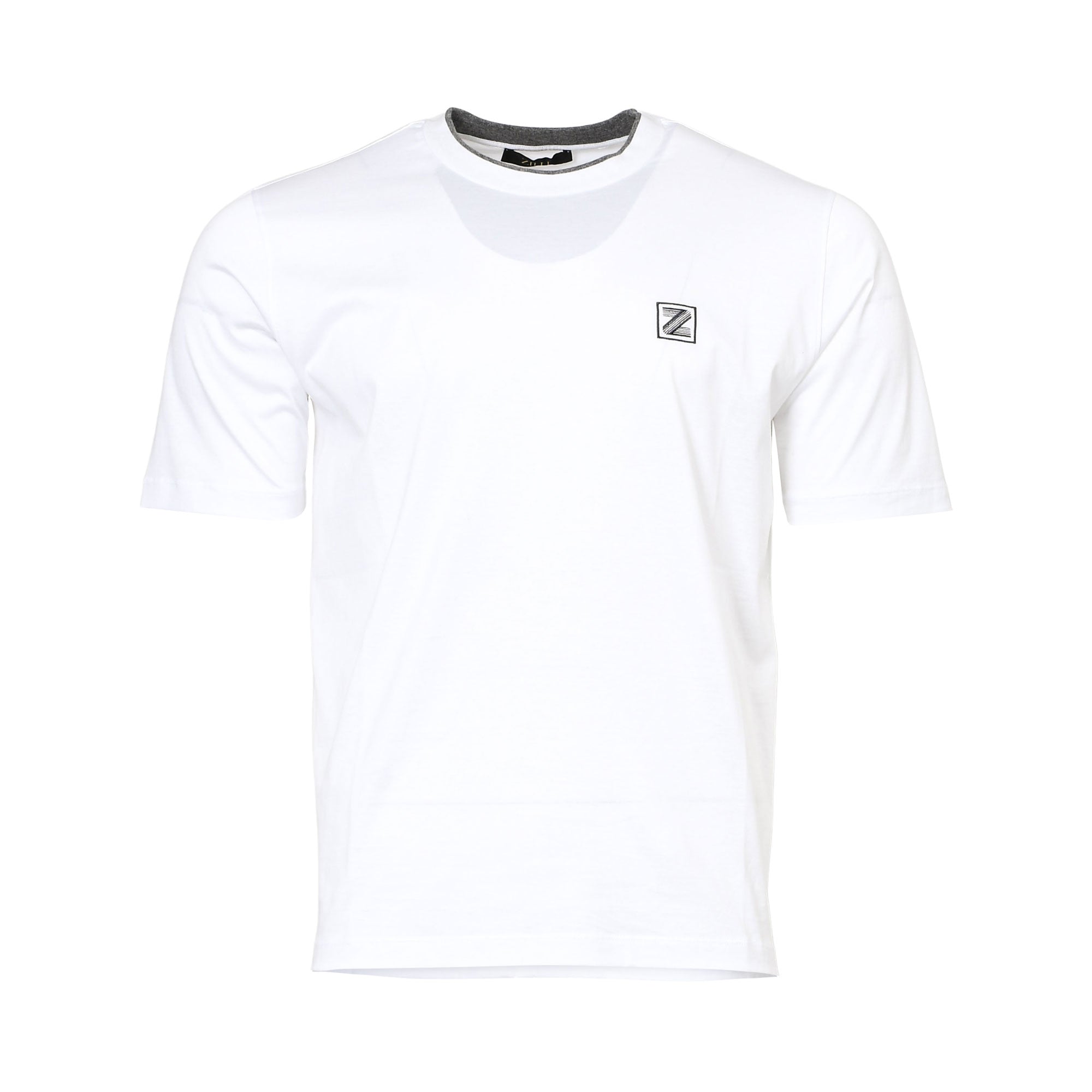 Zilli Men's Crew Neck T-Shirt with Contrast Trim and Logo | All Clothing | GCC | Men | Mens | Mens Fashion | Tops & T-Shirts Zilli Men's Crew Neck T-Shirt with Contrast Trim and Logo | All Clothing | GCC | Men | Mens | Mens Fashion | Tops & T-Shirts