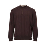 Zilli Men's Cashmere Half-Zip Mock Neck Sweater