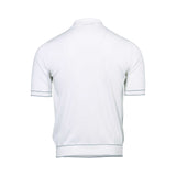 Zilli Men's White & Blue Polo T-shirt