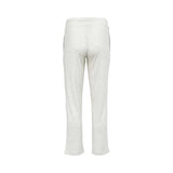 Back view of of Zimmerli men's cloud  lounge pants featuring an elastic waistband, external drawstring, side pockets, and a relaxed straight-leg silhouette against a solid white background.