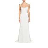 Zuhair Murad Women's Crystal-Embellished Straps Cady Gown