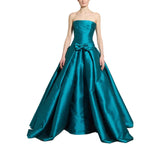 Zuhair Murad Women's Strapless Bow-Accent Mikado Gown