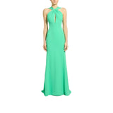 Zuhair Murad Women's Twist-Neck Cady Maxi Gown
