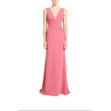 Zuhair Murad Women's V-Neck Draped Cady Gown