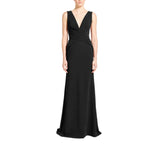 Zuhair Murad Women's V-Neck Draped Cady Gown