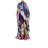 Zuhair Murad Women's  Watercolor Print Silk Chiffon Gown