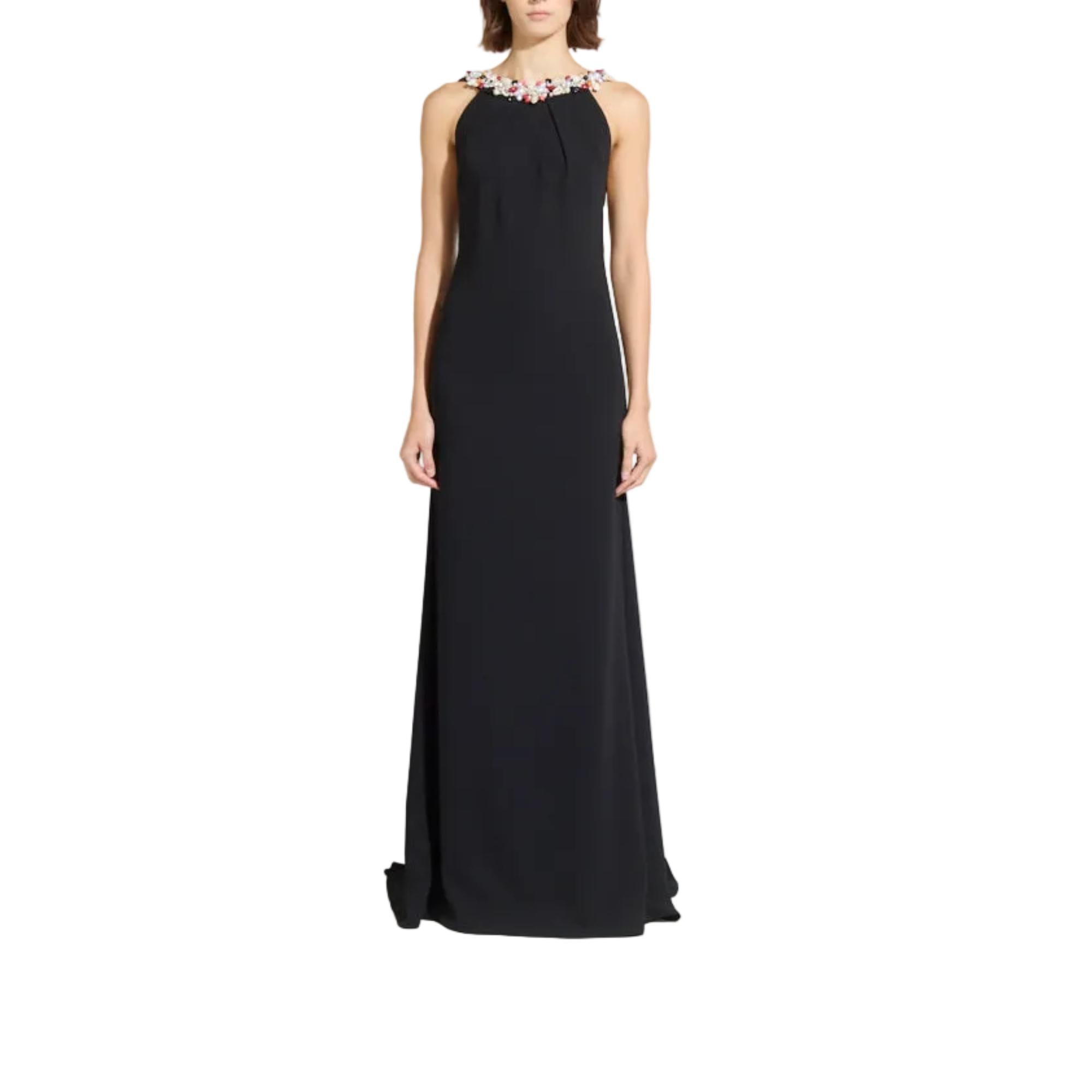 Zuhair Murad Women's Seashell-Embellished Halter Cady Gown