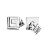 Guy Laroche Alex Gents Stainless Steel SilverMatt-Shine Cufflinks