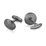 Cerruti Gents Stainless Steel IP Gun Cufflinks