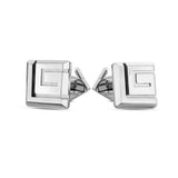 Guy Laroche Alex Gents Stainless Steel SilverMatt-Shine Cufflinks
