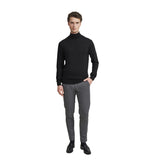Bugatti Men's Polo-neck Sweater Made from Merino Wool