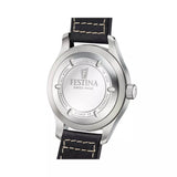 Festina  F20151/2 Gents Automatic Green Dial Black Leather Strap Watch