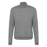 Bugatti Men's Polo-neck Sweater Made from Merino Wool