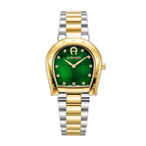 Aigner Ravenna Women's Green Dial Silver Gold Watch