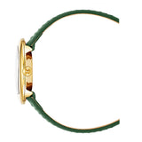 Aigner Biella Ladies Green Dial Green Leather Strap Watch