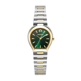 Aigner Genova Women's Green Dial Silver/Yellow Gold Stainless Steel Watch