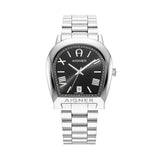 Aigner Teramo Gents Black Dial Stainless Steel Silver Watch