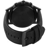 Emporio Armani RENATO Gents Chronograph Black Silicon Backed Fabric Watch