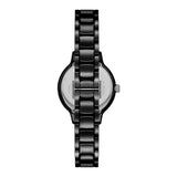 Emporio Armani Women's  Black Dial Black Ceramic Bracelet Watch