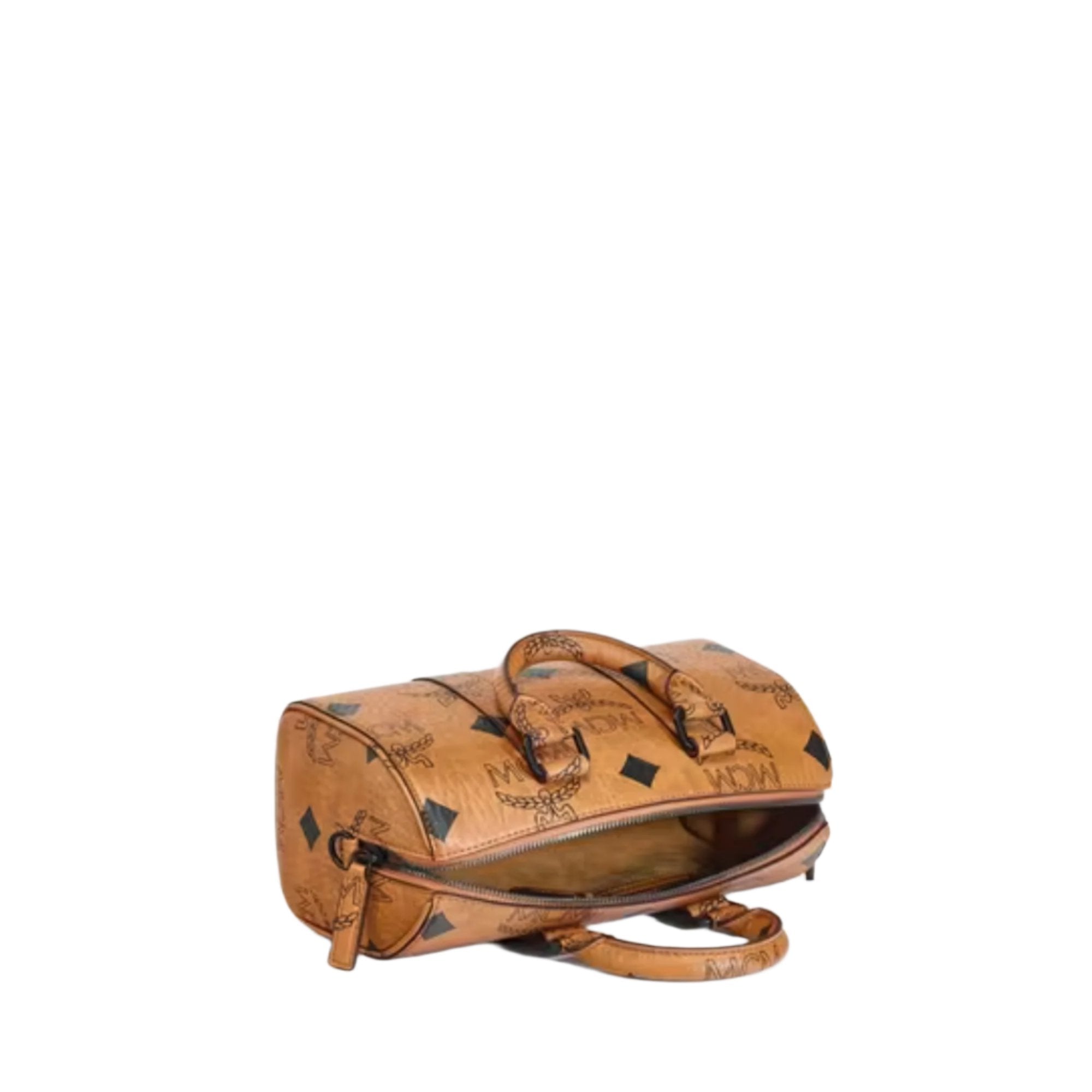 Mcm Visetos Essential Boston Bag In Monogram Leather MCM Women's