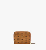MCM Visetos Monogram Canvas Wallet with Logo