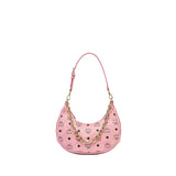 MCM Women's Aren Crescent Hobo Bag in Visetos