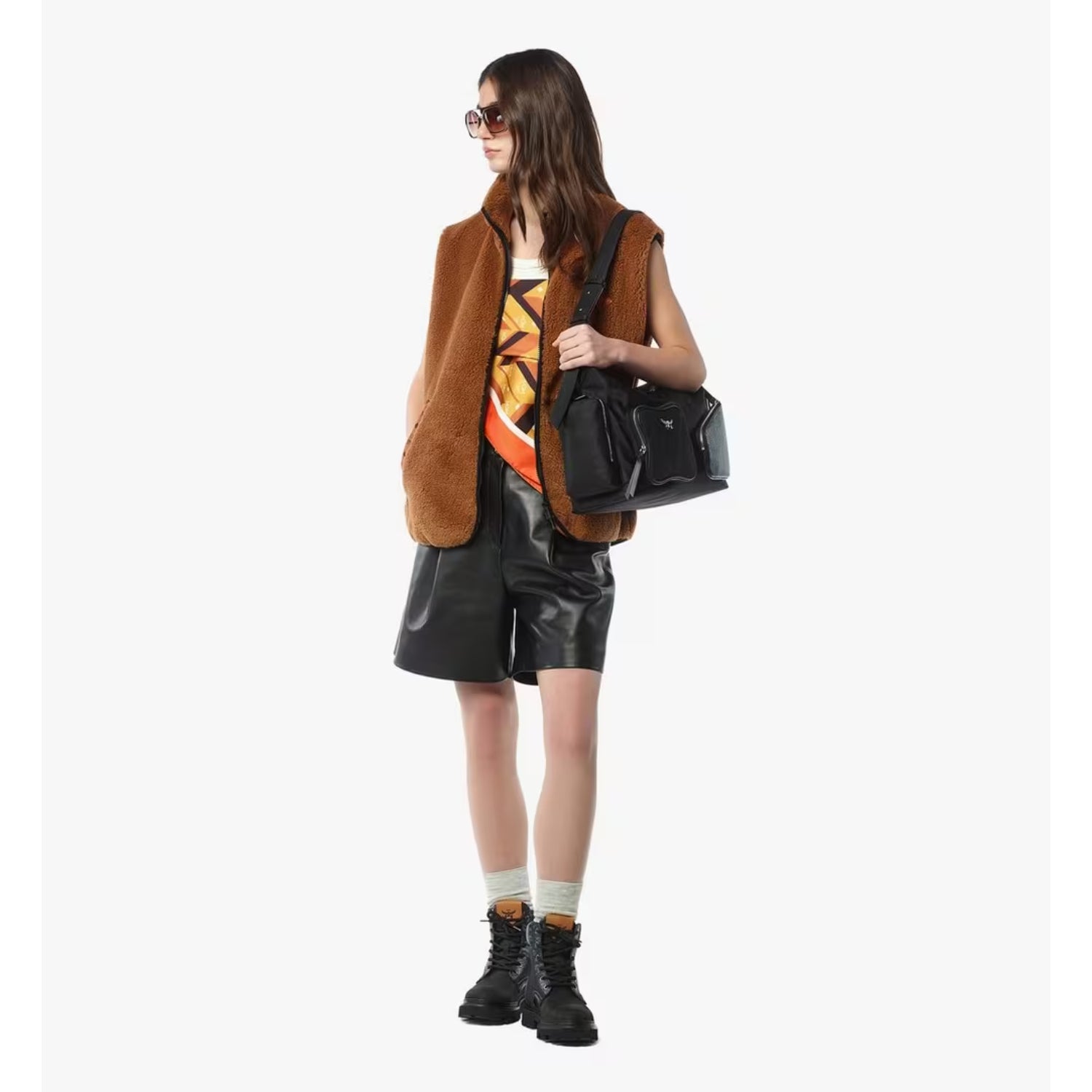 MCM Women's Aren Zip Hobo in ECONYL and Monogram Print Leather | Bag | Bags | Shoulder Bag | Women | Women All Bags | Womens MCM Women's Aren Zip Hobo in ECONYL and Monogram Print Leather | Bag | Bags | Shoulder Bag | Women | Women All Bags | Womens