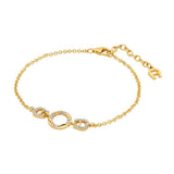 Aigner Lara Ladies Gold Plated Bracelet With Crystals