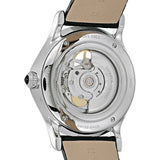 Emporio Armani Automatic Gents White Dial Black Leather Starp Watch