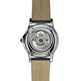 Emporio Armani Automatic Gents White Dial Black Leather Starp Watch