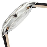 Emporio Armani Automatic Gents White Dial Black Leather Starp Watch
